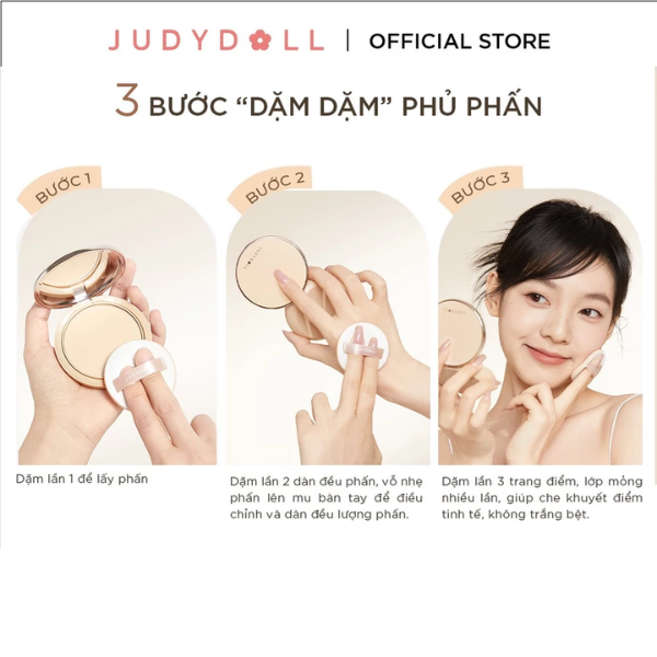 Phấn nền Judydoll Soft & Velvet Matte Powder Foundation 4G