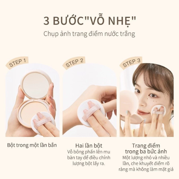 Phấn nền Judydoll Soft & Velvet Matte Powder Foundation 4G